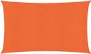 vidaXL - Zonnezeil - 160 g/m² - rechthoekig - 3x6 m - HDPE - oranje