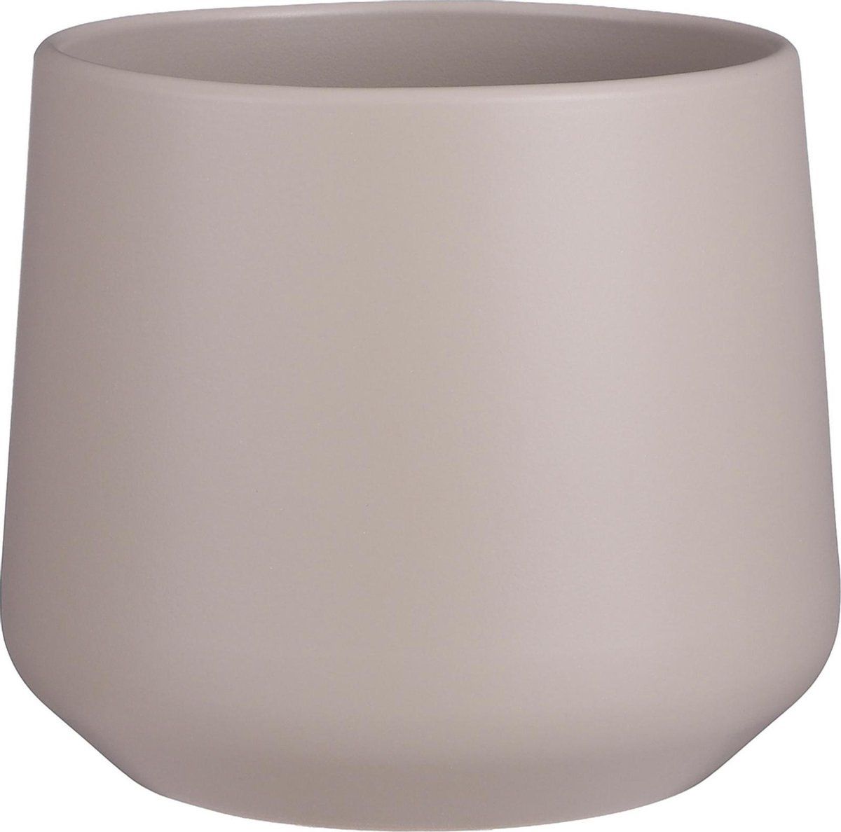 Mica Decorations Amber Bloempot - H18 x Ø21 cm - Mat - Taupe - Keramiek - Bruin