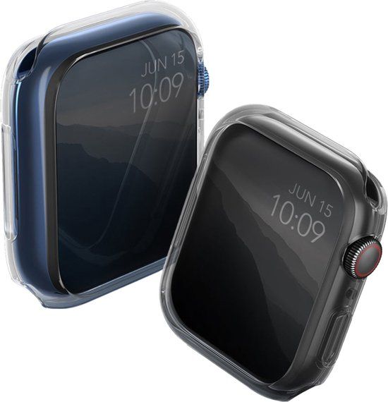 UNIQ - Glazen - Apple Watch Series 7/8/9 - 41 mm - Dual Pack - Helder-Rook