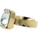 OTAZU Lady Di Ring Crystal Gold Crystal Taille: OS | Bagues Outlet | Femme | Jaune