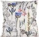 Anna's Collection Buitenkussen Bloem - Wit/Paars - 60 x 60 cm