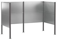 Syfax Afvalcontainer scherm 167 x 85 x 113 cm Gegalvaniseerd staal