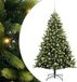 vidaXL Sapin de Noël artificiel avec charnières 150 LED vert 150 cm PVC et PE