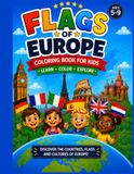 Flags of Europe Coloring Book for Kids