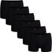 GÖTZBURG Boxershorts Set van 6 Mannen Zwart Effen Katoen/Elastaan XXL