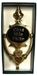 Sonnette ovale, style Claddagh, finition satinée, nickel noir