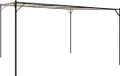 vidaXL Prieel 4x4 m 180 g/m² stof en staal beige