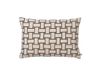 Ferm Living Housse de coussin Lattice blanc cassé-noir, 40x60 cm