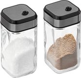 5Five Peper en zout setje - glas - 90 cl - setje van 2x stuks
