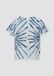 s.Oliver T-shirt bleu foncé Garçon Coton Col rond Tie-dye - taille 158/164