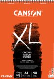 Canson XL Schetsblok Croquis - A3 - 90g - 120 Vel - Spiraal - Oranje