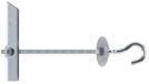Index Bagam04 M4 14 Mm Bouchon à bascule avec crochet 50 pièces Argent