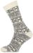Teckel Homesocks bedsokken met wol - Warme huissokken voor de winter - Norwegian winter print - Slaapsokken - 42 - Wit
