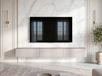 AX LIVING Barvo meuble TV, 3x100 cm, cachemire beige, suspendu