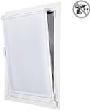 Storesdeco Doorschijnend EasyFix Rolgordijn Wit 60x180 cm
