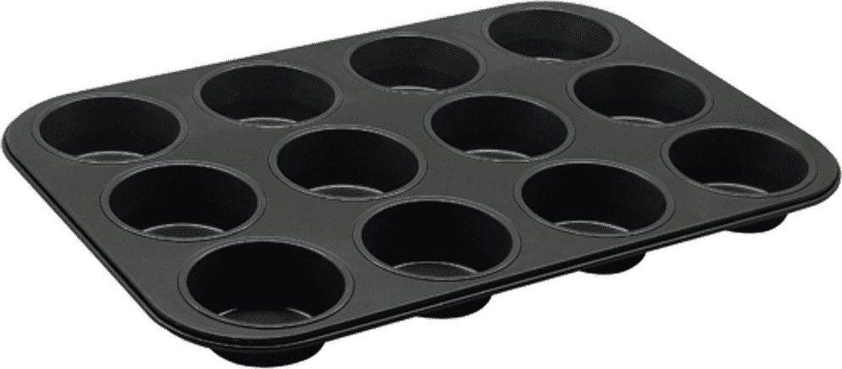 Zenker Muffin bakvorm - 38 x 26,5 x 3 cm - Antraciet
