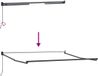 vidaXL Handmatig Zonnescherm 3 x 2,5 m Zand 100% Polyester