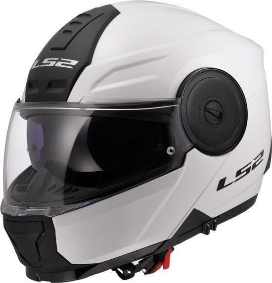LS2 FF902 Scope II Solid Glossy Wit 06 Systeemhelm - Helm