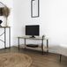 Home Deco Loka meuble TV bois avec piètement métal 115x35 cm