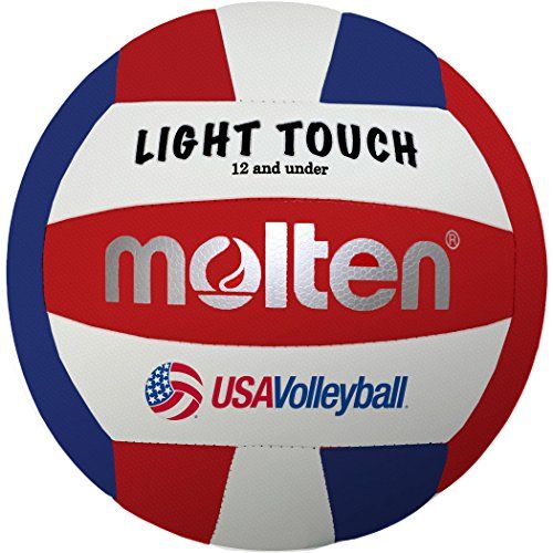 Molten MS240-3 Light Touch Volleyball - Red/White/Blue
