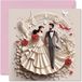 Trouwkaarten voor koppels - kerkklokken - Gefeliciteerd Happy Engagement Gifts, Gefeliciteerd Goed Gedaan Kaart, 145mm x 145mm Bruiloft Huwelijk Wenskaarten voor Koppels Verloofde Verloofde
