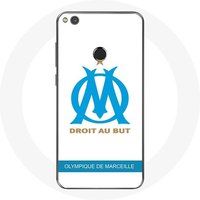 Maniacase Hoesje voor Huawei P8 Lite 2017 Olympique de Marseille Logo Witte Achtergrond
