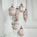 LOBERON Kerstversiering set van 6 Quirat wit