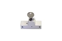 Roto Draaislot met cilinder en sleutel, wit, 6,3 x 2 x 3