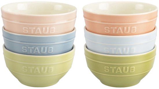 Staub Ceramic Macaron bowl 12cm set van 6