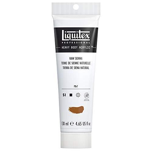 Liquitex 1047330 Professional Heavy Body acrylverf in kunstenaarskwaliteit met uitstekende lichtechtheid en boterachtige consistentie, - 138ml Tube, Raw Sienna