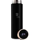BerlingerHaus Drinkfles RVS, Kunststof Zwart, Rose gold BH/9680A