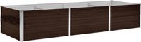 vidaXL Verhoogde Plantenbak Staal 240x80x45cm Bruin