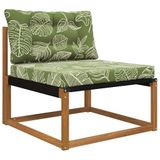 vidaXL - Buitenbankkussen - Polyester - Blad - Design - 80 x 68,5 cm