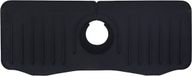 Keufens Tapis d'évier - Silicone - Tapis égouttoir robinet - Tapis de cuisine - Noir - 37 x 15 CM