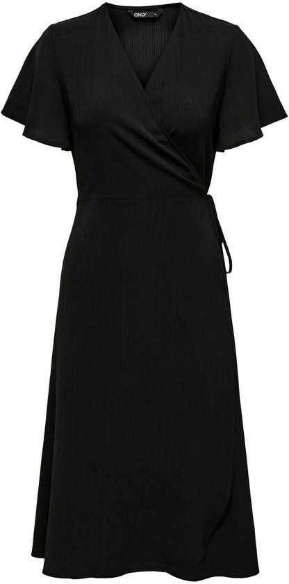 ONLY ONLCALI LIFE Midi Wrap Dress Women Black M