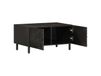 Maison Exclusive Table basse noir, 80x50x40 cm, manguier massif