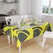 Bonamaison Tafelkleed, Anti-Mold, Sneldrogend, Waterdicht, 100% Polyester Tafellaken, Neon Geel, Rook, 140 x 160 Cm