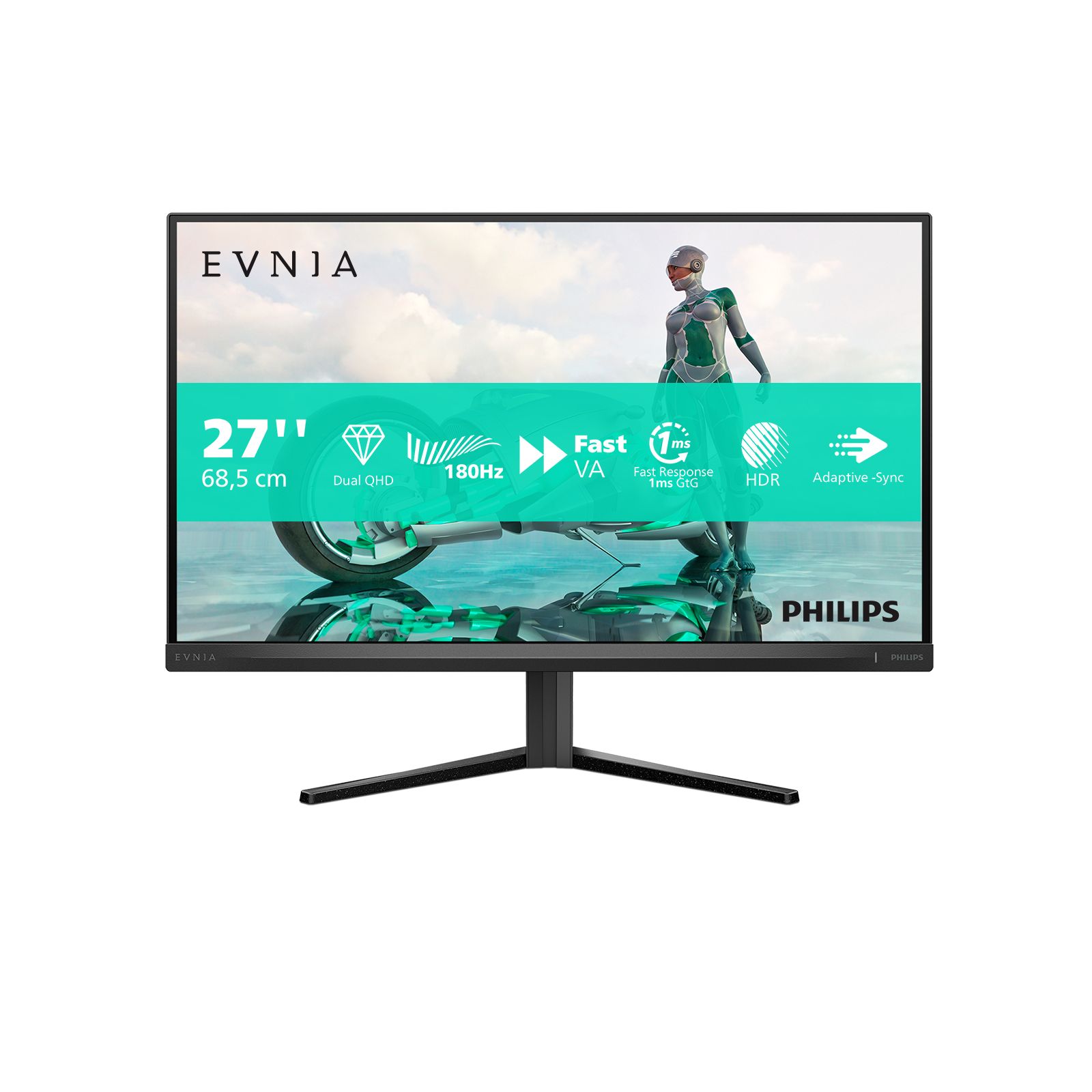Philips Evnia 27M2N3500NL - 27" QHD Gaming Monitor - 180Hz, 1ms, HDR10