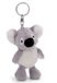 NICI Sleutelhanger Koala Barry 10 cm grijs