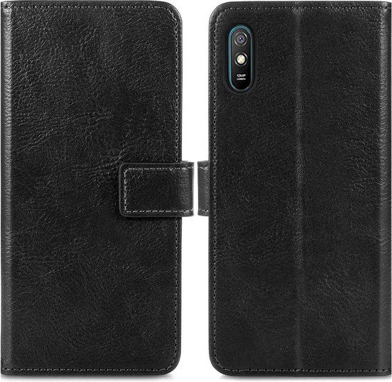 iMoshion Luxe Bookcase Xiaomi Redmi 9A Hoesje - Zwart