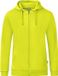 Jako Organic Jas Met Kap Dames - Lime | Maat: 46