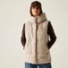 Regatta Kelse lichtgewicht gewatteerde gilet bodywarmer met capuchon voor dames, beige, maat 48