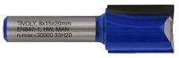 Tivoly XT60642067839 frezen voor rechte frees, 2 diamantgeslepen snijkanten Ø 15 mm