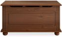 IDIMEX BRISTOL coffre de rangement en bois massif style campagnard – finition châtaigne