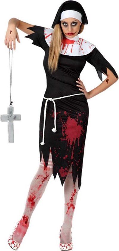 Gelovige Zombie Kostuum voor Dames - Halloween - Medium