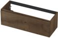 INK - Onderkast 1L Greeploos Houten Keerlijst Fineer - 1200x450x400 Mm - Chocolate Fineer
