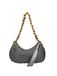 Lux Sac bandoulière en cuir véritable pour femmes, modèle Sauvage, avec chaîne dorée et bandoulière amovible