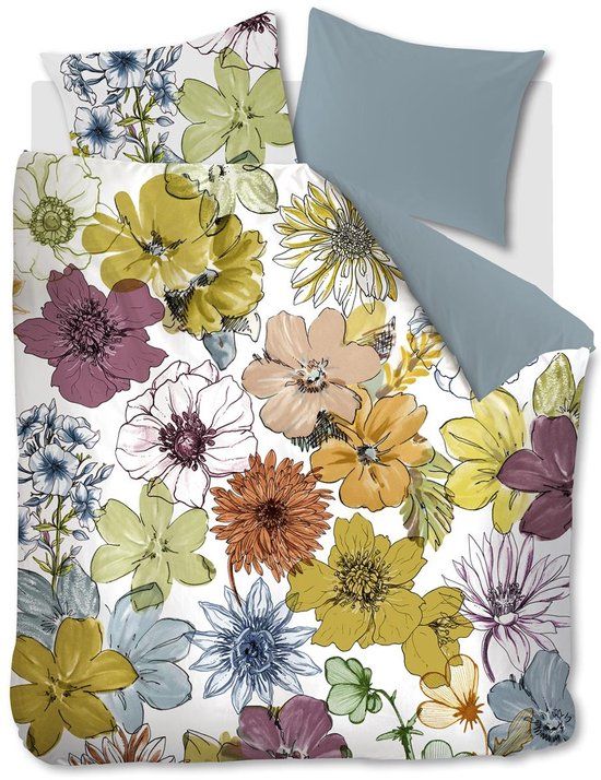 Beddinghouse Lotti dekbedovertrek Lits-Jumeaux 240x200/220 cm Katoen Multi Gebloemd