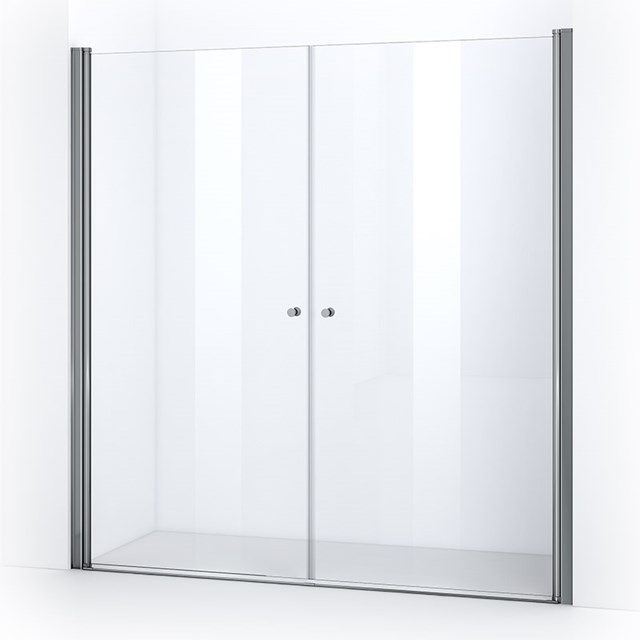 Maxaro Douchedeur Zircon Comfort 195cm Pendeldeur Helder Chroom