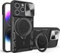 Techsuit Hoesje geschikt voor Apple iPhone 16 Pro - CamGuard Pro Back Cover - Zwart